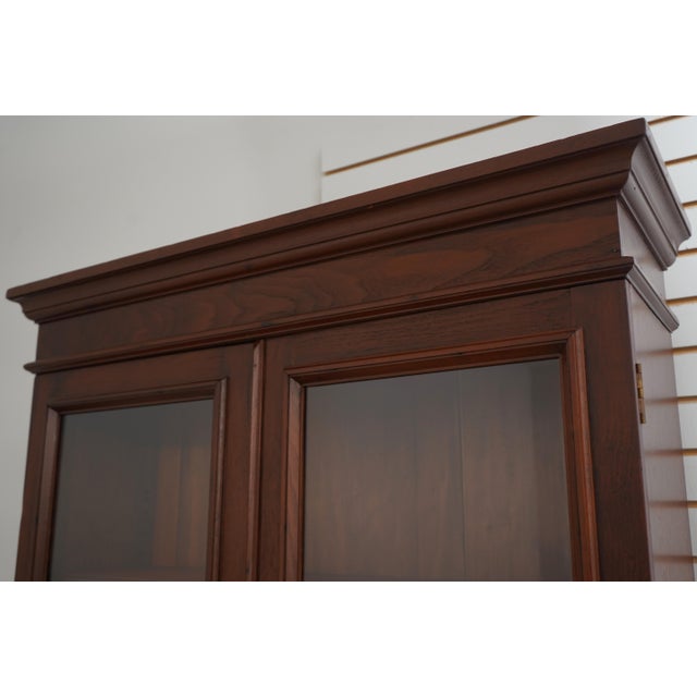 Victorian Restored Walnut 2 Door Bookcase Cabinet For Sale - Image 11 of 18