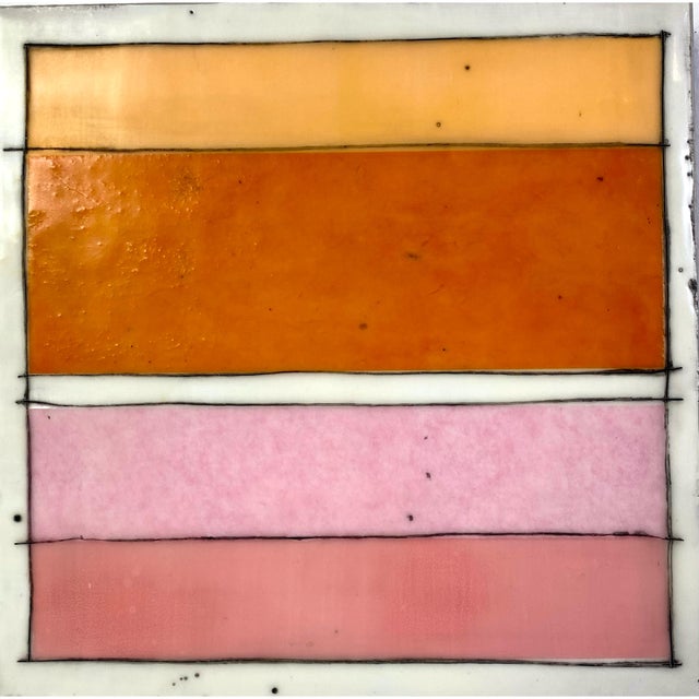 Original Encaustic Mixed Media Installation by Gina Cochran - "Cosmic Boom" - 16 Panels For Sale - Image 10 of 18