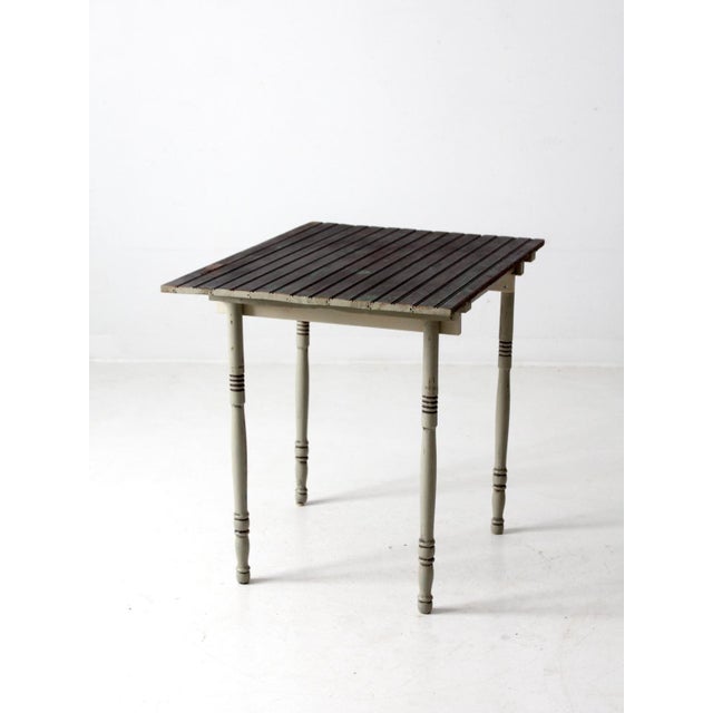 Farmhouse Vintage Farmhouse Side Table For Sale - Image 3 of 12