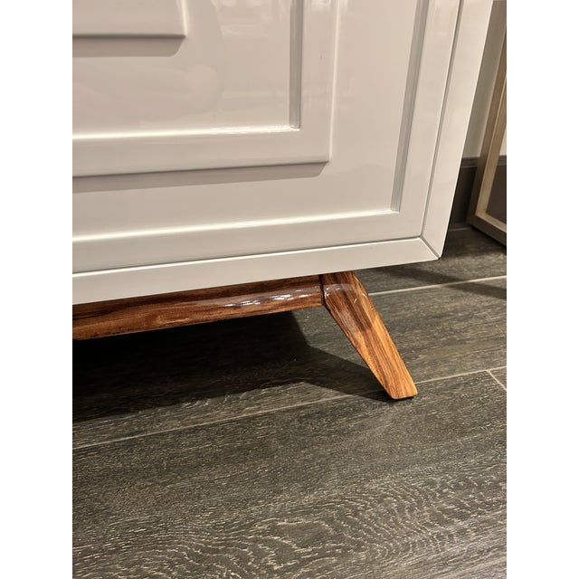 Worlds Away Bernard White Lacquer Storage Chairish