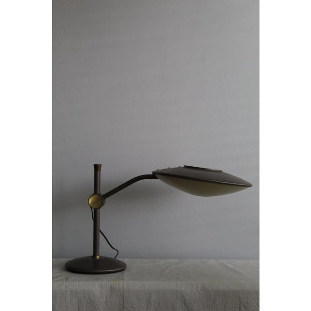 1960's Dazor Bronze Table Lamp For Sale - Image 9 of 10