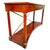 French 1990 Ethan Allen Medallion Collection Cherry Console Table With Brass X-Stretcher For Sale - Image 3 of 16