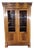 Louis Philippe Walnut Bookcase in Glass For Sale