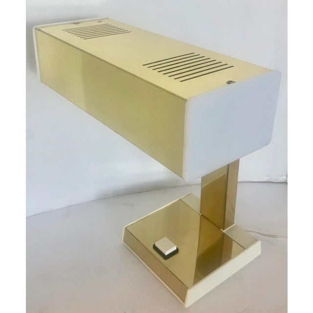 1970's Gold & White Desk Lamp For Sale - Image 12 of 12