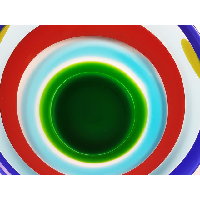 Vintage Murano Glass Plate by Berit Johansson for Salviati, 1991 For Sale - Image 7 of 12