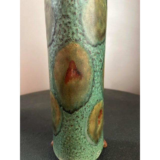 1960s Mid-Century Modern Geen Studio Pottery Vase, Signed For Sale - Image 4 of 11