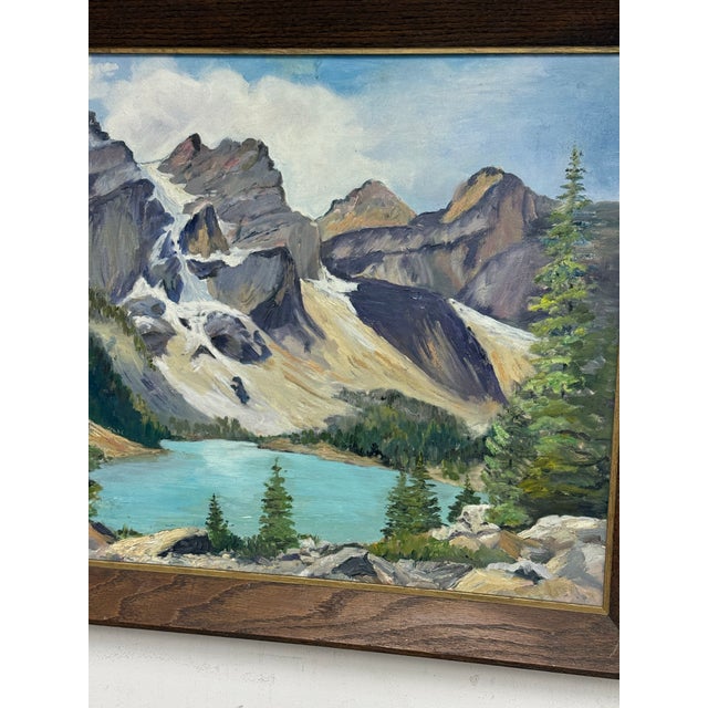 Late 20th Century E. Loper Framed Acrylic on Board of Landscape For Sale - Image 9 of 13