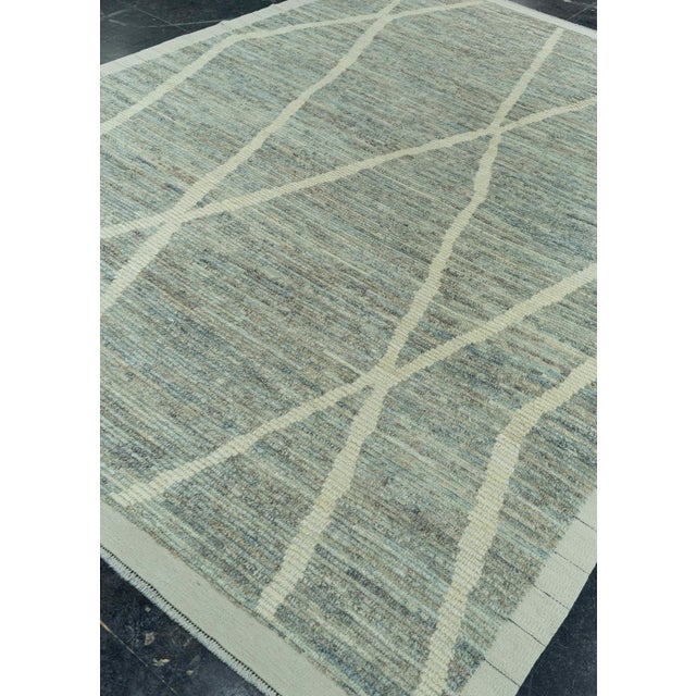 Gray Turkish Tulu Handmade Rug 7'6" x 10'5" #19372 For Sale - Image 8 of 8