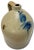 Great Looking Giant 5 Gallon Size Antique American Blue "Stinger" Decorated Stoneware Jug - Circa Late 19th Century For Sale In Boston - Image 6 of 12