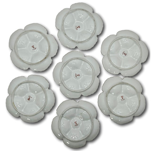 This really is an Absolutely Beautiful & Very Fine Quality Original Matched Set of 7 Antique French Limoges Porcelain...