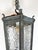 Metal Antique Traditional Bronze Wavy Glass Pendant Light For Sale - Image 7 of 11