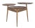 Gold 3 Circle Accent Table in Rustic Honey & Gold For Sale - Image 8 of 8