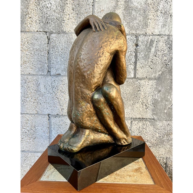1960's Austin Production "Loving Touch" Signed Brutalist Sculpture.Signed by the Artist. For Sale - Image 12 of 18