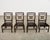Contemporary Set of Four McGuire Rattan Target Dining Chairs in Boucle For Sale - Image 3 of 18