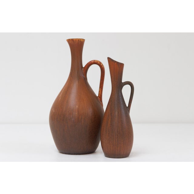 Stoneware Vases by Carl-Harry Stålhane for Rörstrand, Sweden, 1950s, Set of 2 For Sale - Image 16 of 16