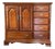 Vintage 1980s Bassett Cherry Armoire / Dresser With Doors & Drawers – Traditional Style For Sale