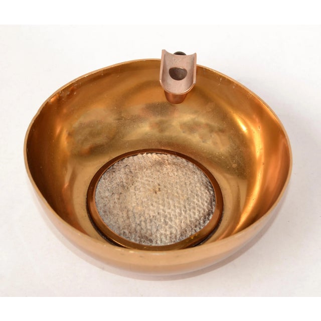 1950s 1950s Dunhill Gold Plate Brass Cigar Ashtray British Colonial England Collectibles For Sale - Image 5 of 13