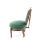 19th Century Victorian Mahogany Carved Balloon Back Emerald Velvet Chair on Casters- So Charming! For Sale - Image 4 of 8