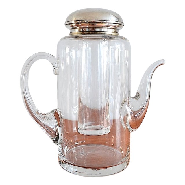 Carafe Cold Duck with Silver Mount, 1960s For Sale