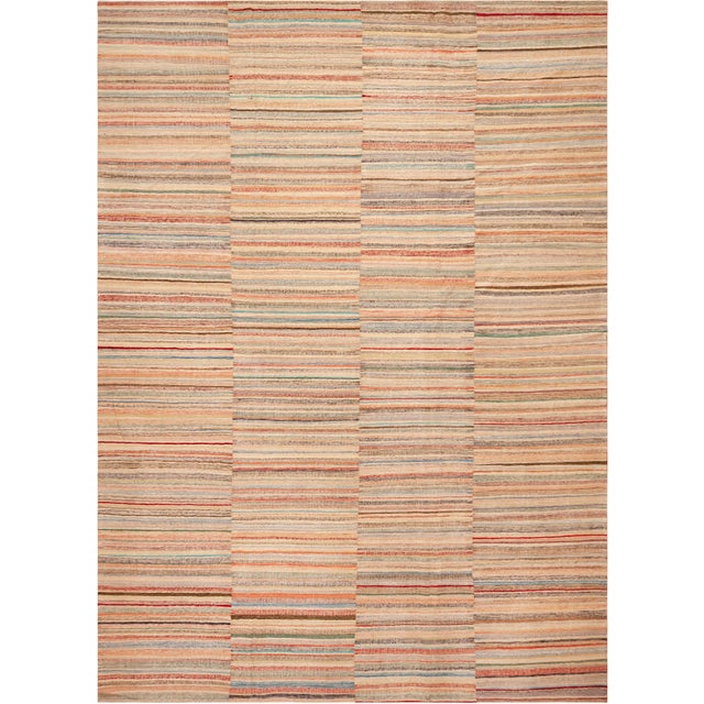 Elegant 21st Century Contemporary Kilim Rug, Country of origin: Central Asia, Circa date: Modern – “Reflecting the...