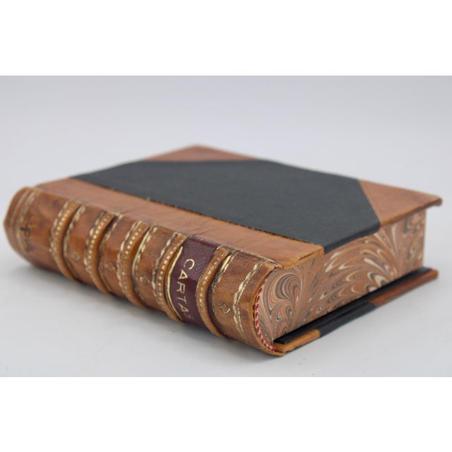 A stellar vintage card box with “Cartas” written on the spine, circa 1940s. This is a superb vintage find that has a...