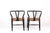 Vintage CH24 Wishbone Chairs by Hans J. Wegner, 1950s, Set of 2 For Sale - Image 4 of 10