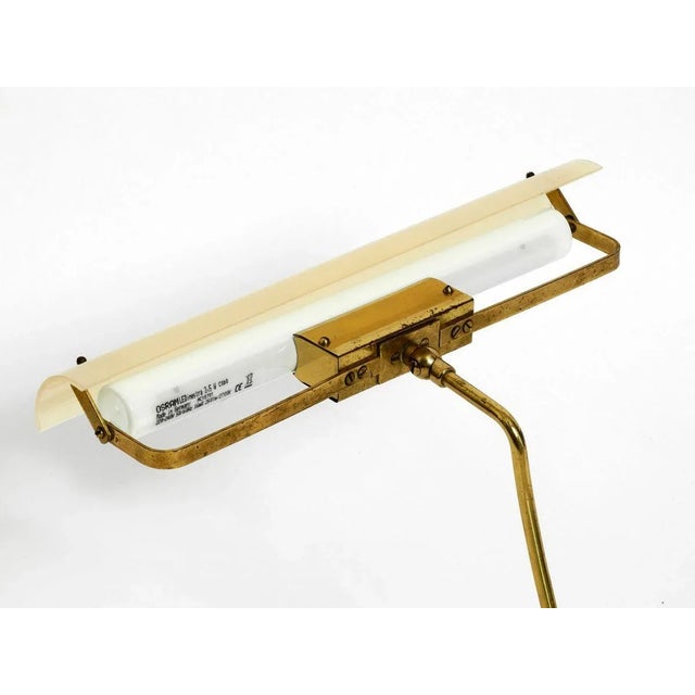 Mid-Century Modern Brass Desk Lamp with Acrylic Glass Lampshade, 1950s For Sale - Image 9 of 18