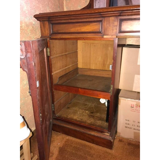 Victorian 19th C. English Mahogany Bar Cabinet Sideboard by James Winter & Sons London For Sale - Image 3 of 5