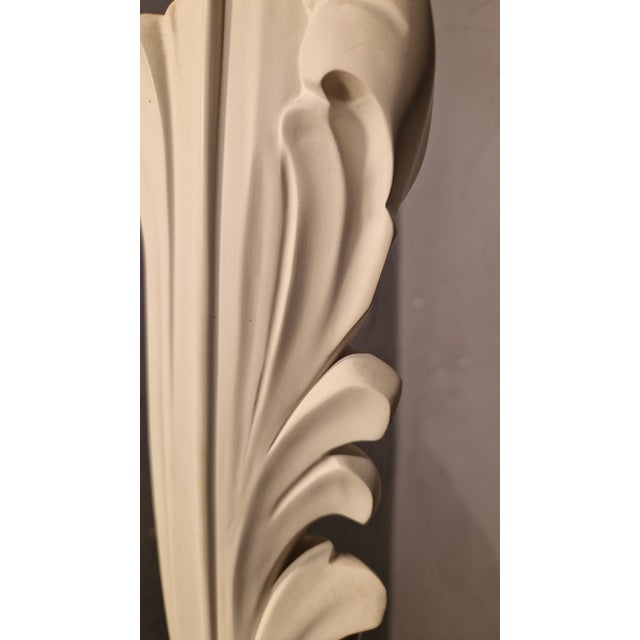 Fontana Arte Vintage Floor Lamp in White Lacquered Wood with Floral Decorations from Fontana Arte, 1940s For Sale - Image 4 of 15