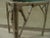 Metal Triangular Faux Bamboo Metal Side Table by Venemen of California For Sale - Image 7 of 11
