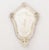 Pair of Venetian Etched Mirrored Glass Appliques, with rosette motif. 11.75" H x 8" W x 6" D. Provenance: From a New York...