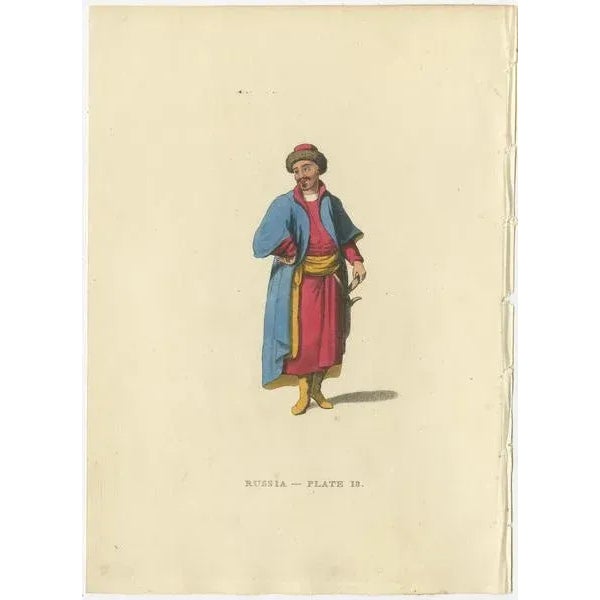 Early 19th Century W. Alexander, Representations of Slavic Dress and Manners, 1814, Prints, Set of 4 For Sale - Image 5 of 6