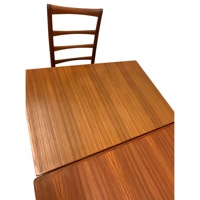 Vintage Danish Extendable Teak Dining Table, 1960s For Sale - Image 16 of 18