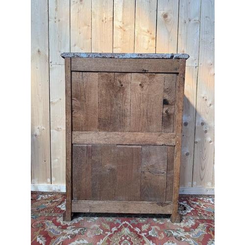 Wood Small Louis XIV Style Cabinet in Oak For Sale - Image 7 of 9
