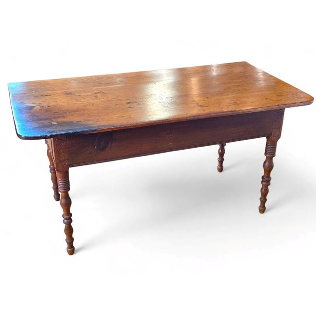 Mid 20th Century French Provincial Louis Philippe Period Fruitwood Drop-Leaf Table For Sale - Image 4 of 16