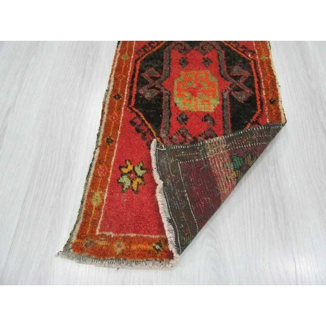 Vintage Turkish Rug - 1′10″ × 3′8″ For Sale - Image 4 of 4