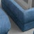 Vintage Lounge Chairs with Coffee Table in Blue Fabric, 1970s, Set of 3 For Sale - Image 9 of 13