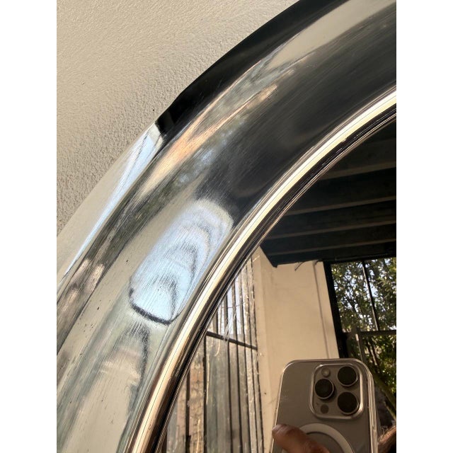 Round Chrome Mirror, Italy, 1960s For Sale - Image 12 of 18
