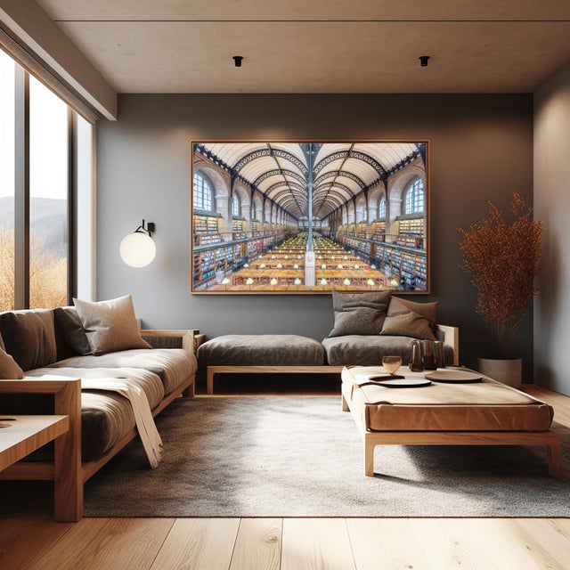 2010s Saint Genevieve Library Iv, Paris, Interior Photograph by Richard Silver 24x36 For Sale - Image 5 of 5