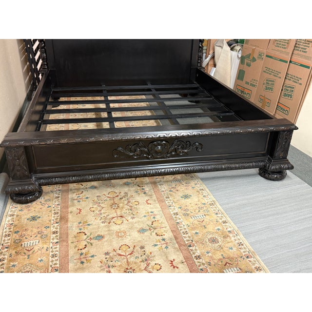 Eastern King Restoration Hardware French Empire Bed Frame For Sale - Image 9 of 12