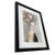 Acrylic Painting Fleur De La Nuit Woman with Flowers in Wood Veneer Frame For Sale - Image 6 of 8