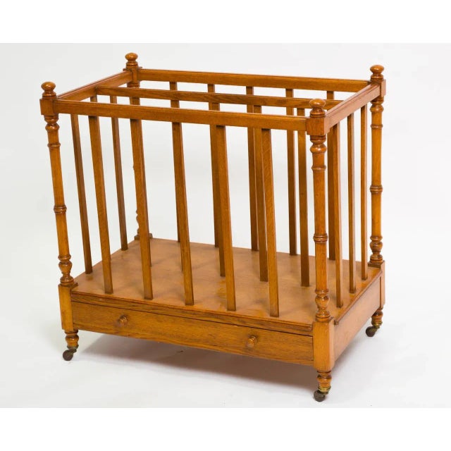 3 foot high turn of the century English canterbury with dovetail drawers. Oversized, perfect for an architects office to...