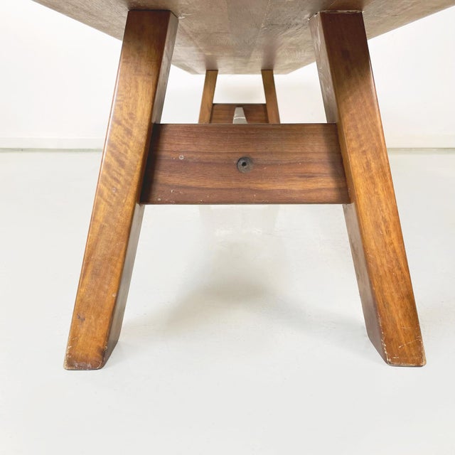 Italian Modern Torbecchia Bench in Wood attributed to Giovanni Michelucci for Poltronova, 1970s For Sale - Image 17 of 18