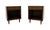 Brown Pair Johnson One Drawer Espresso Mid Century Modern Walnut Night Stand End Table For Sale - Image 8 of 8