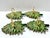 Metal Vintage Cloisonné Christmas Tree Napkin Rings With Golden Pears, Set of 4 For Sale - Image 7 of 9