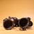 Pair of Antique Chinese Gilt Bronze Foo Dog Candle Holders With Ring Handles For Sale - Image 9 of 10