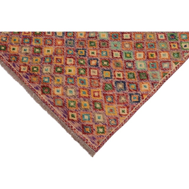 1990s Balochi Tiana Hand Knotted Wool Rug - 3'5'' X 4'11'' For Sale - Image 4 of 10