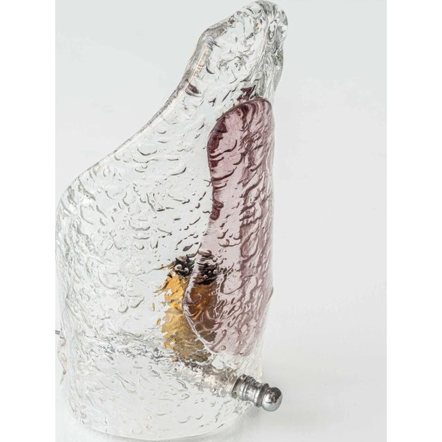 Sculptural Hand-Blown Glass Table Lamp in the style of Murano, 1970s For Sale - Image 10 of 14