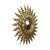 Mid-Century Modern Large Gold Leaf Gilt Wood Sunburst Mirror, 1950s For Sale - Image 3 of 18