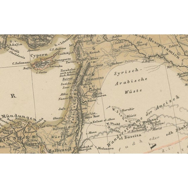 Map of Mediterranean, Black Sea and Ottoman Empire, 1853 For Sale - Image 9 of 12